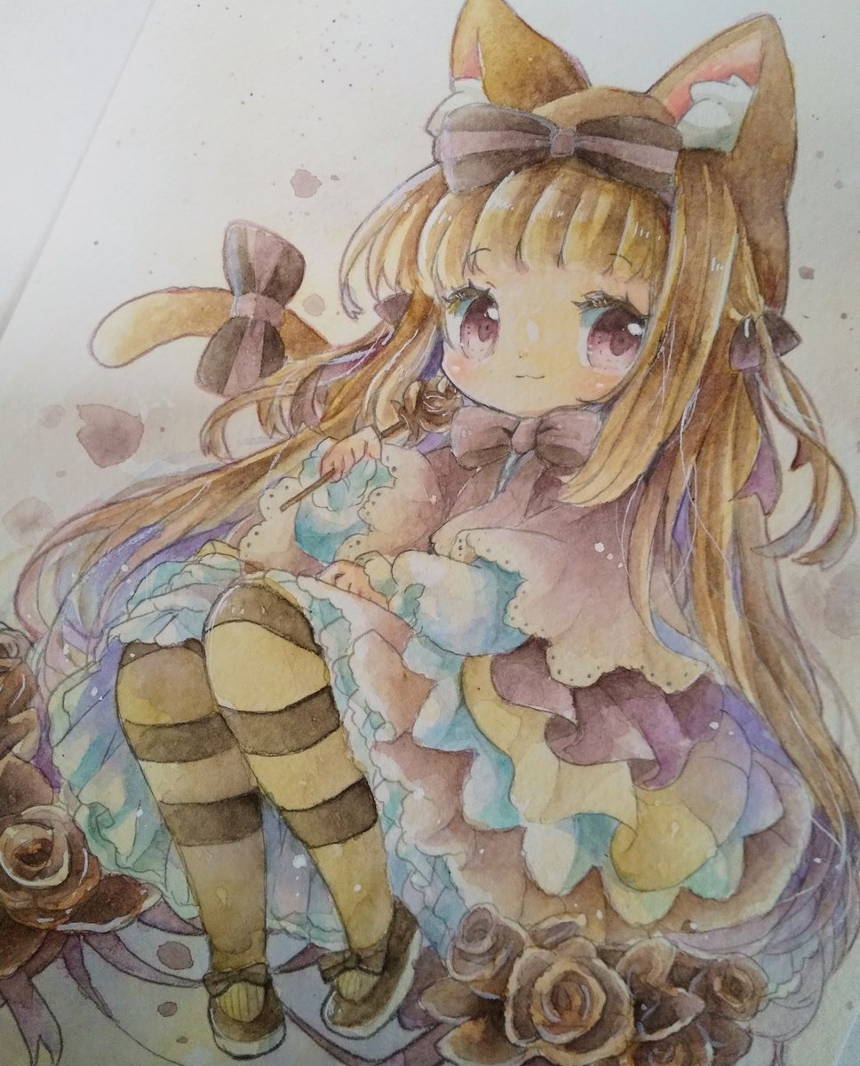 「ショコラ塗れました～ 」|きい(きみどり)のイラスト