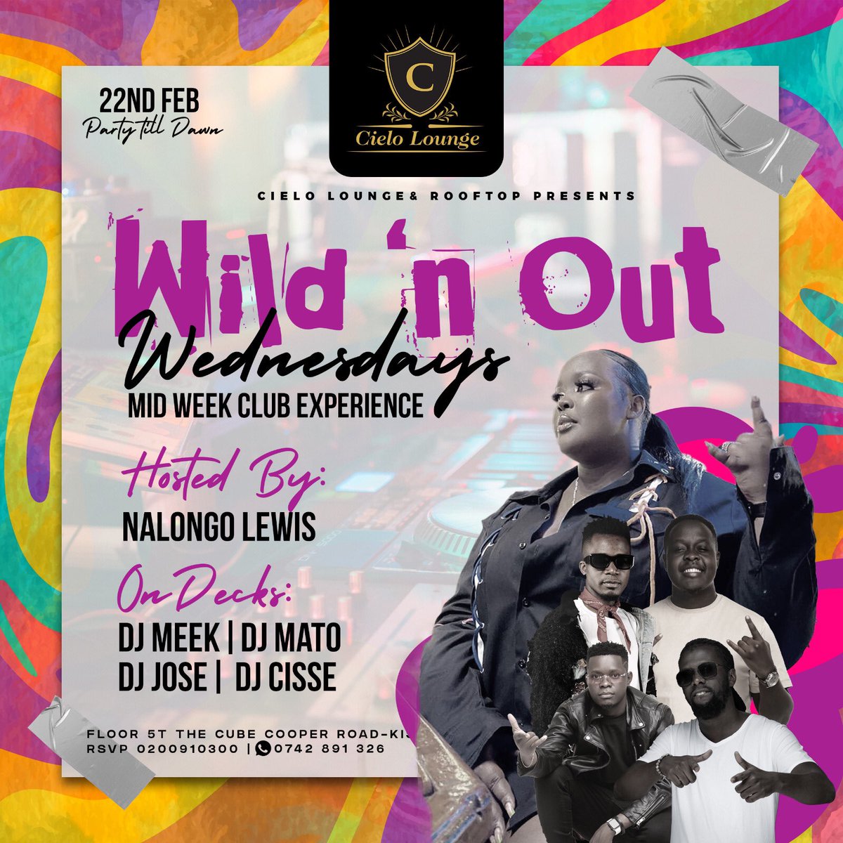 Elections20241's tweet photo. ⚠️Wild n Out Wednesdays ⚠️ Starting this wednesday @cieloloungeug with a mid week club experience. https://t.co/wOMSlsAfrs