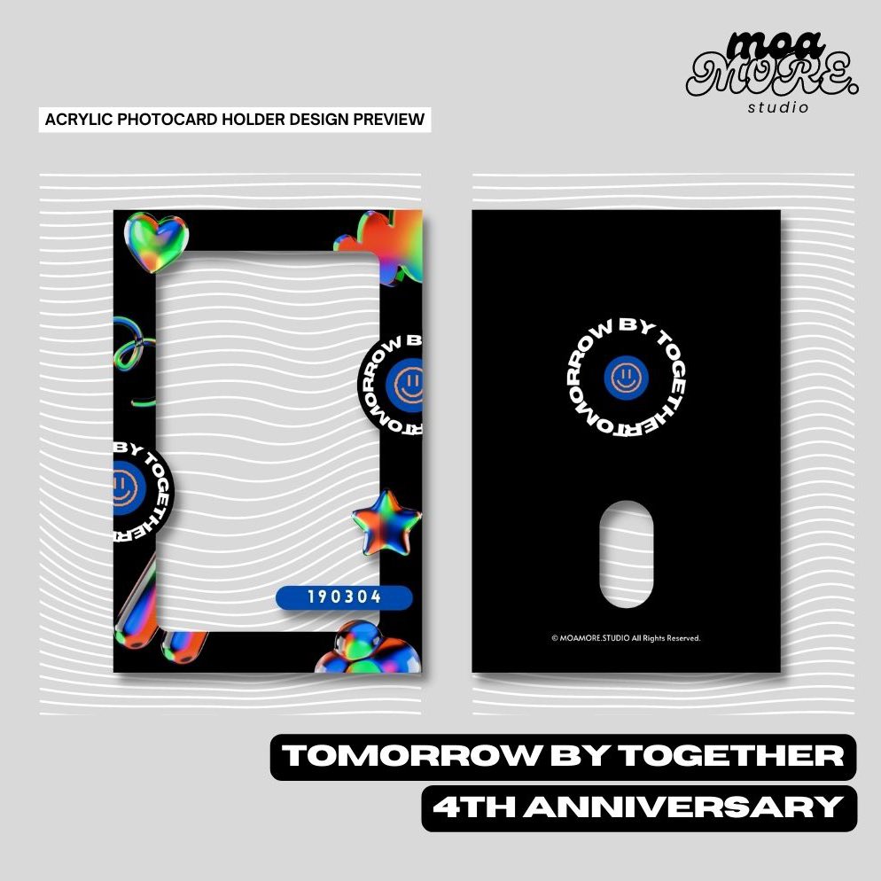 TXT 4TH ANNIVERSARY 
Acrylic Photocard Holder 

coming soon 📁
by <a href="/moamorestudio/">moamore.studio</a> 

[ likes &amp; shares are very appreciate 🤍]
