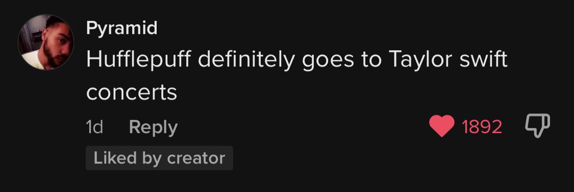 Don_tMindMe's tweet photo. Some of my fav hp tiktok comments https://t.co/l0bT7SA5fk