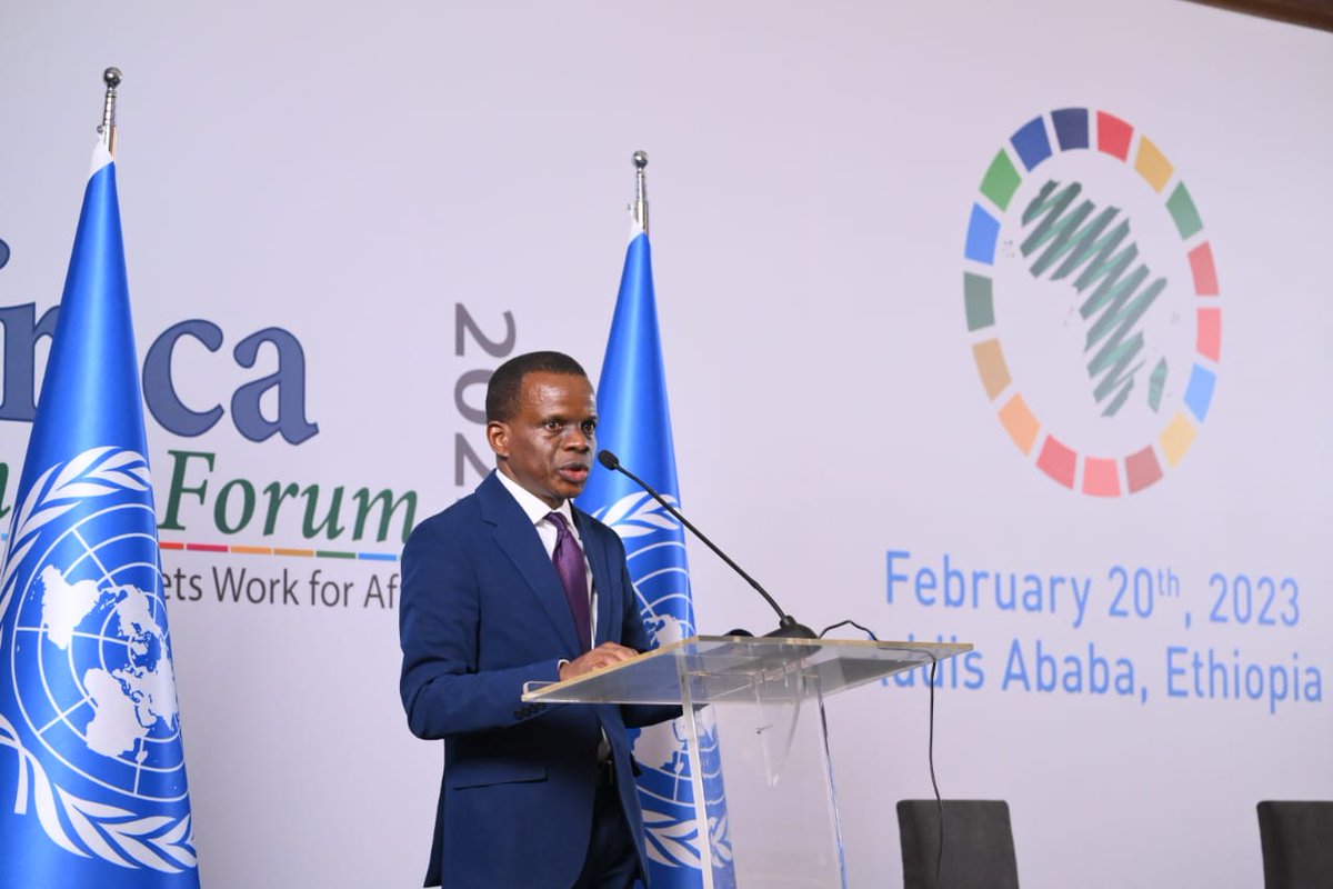 ECA_OFFICIAL's tweet photo. "Africa will need around 438 billion USD in #AdaptationFinancing by 2030. #CarbonMarkets could unleash an estimated US$82 billion/yr in value, at $120 per ton of #CO2 sequestered, as well as create 167 million additional jobs" - ECA's Exec Secretary #AntonioPedro at #ABF2023 https://t.co/Mxu0linrXF