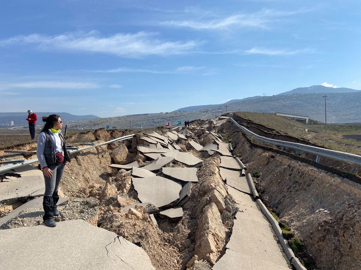 Non-tectonic deformations of the February 6, 2023 Mw7.8 and Mw7.6 Kahramanmaraş. #earthquake #6subat2023 <a href="/AktifTektonik/">ATAG</a>