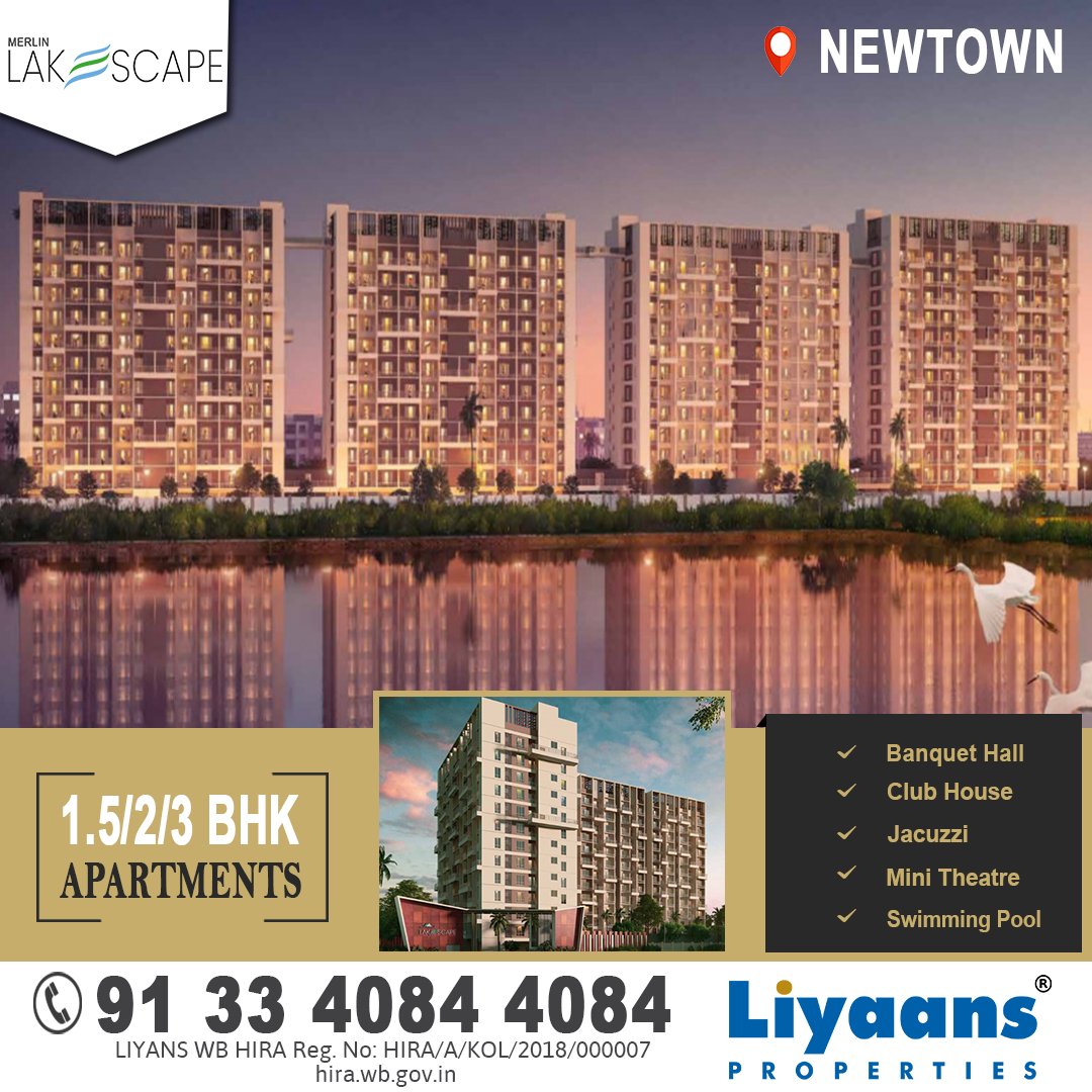 Apartments provides varieties of features and amenities which makes your living lifestyle more unique in Newtown.Hurry Up! Call us for more details 03340844084 or visit : bit.ly/3zhslIz

#MerlinLakescape #Flatsinkolkata #FlatsinNewtown #LiyaansProperties #MaheshSomani