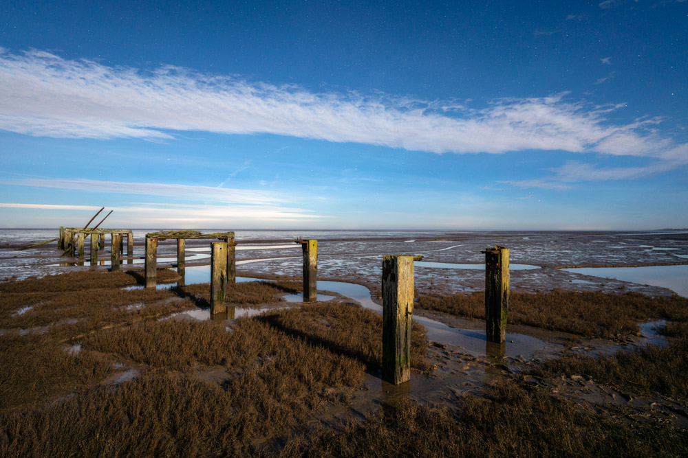 Lit by the light of a full moon. Zoom in to see stars in the blue sky. #photography #landscapephotography #astrophotography #bealpha #stormhour #thephotohour