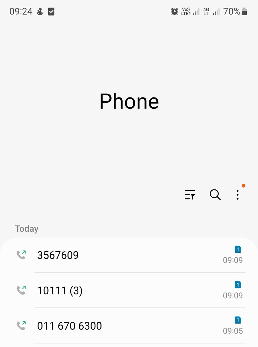 I couldn't go to work this morning but my life is never without drama.
There was an altercation outside my house and we immediately alerted the <a href="/SAPoliceService/">SA Police Service 🇿🇦</a> 
Check time of calls, time of screen shot. It is now 09:35 and still no sign of the Police?
So we must first die?