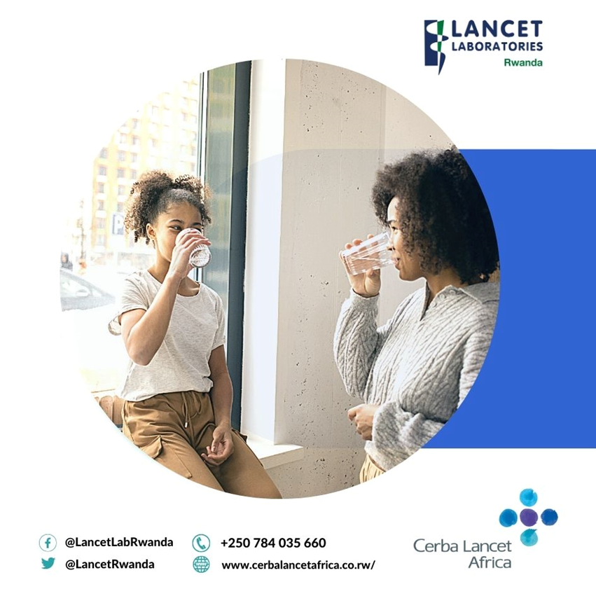 CLRwanda's tweet photo. DID YOU KNOW?
Drinking at least five glasses of water a day can reduce your chances of suffering from a heart attack by 40%. Contact us today on: +250 252 582 901/ 784 035 660 or send us an email at info@lancet.co.rw
#lancetlaboratorierwanda
#Laboratorytests
#electrolytes https://t.co/EvnIvhrX96