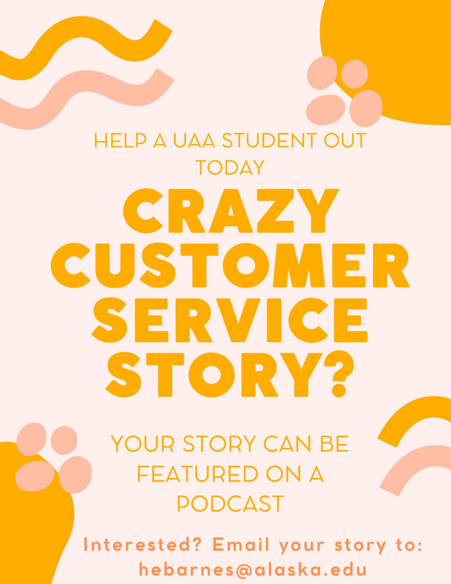 Hayster_'s tweet photo. Reply or DM with any questions! Trying to make a podcast for school about wild customer service stories. I’ll take any! https://t.co/FXi2eT1cuU