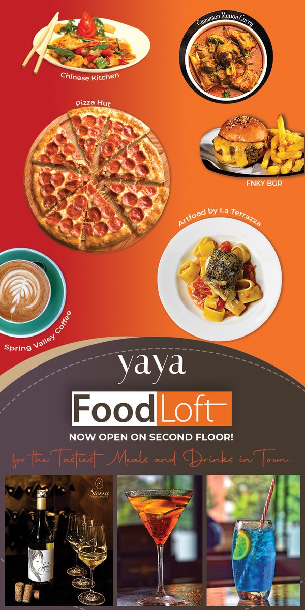 YayacentreKE's tweet photo. Which is your favourite Yaya Food Loft eatery of all time?
Take your pick! There’s a dozen to choose from! Pizza, pasta, Chinese, burgers, and so much more…
#YGoAnywhereElse #Yaya #eatout #Kenya #foodie #FoodLoft #eateries #weekly #meals #PlanBDtripinJapan https://t.co/WNcRUP7uCC