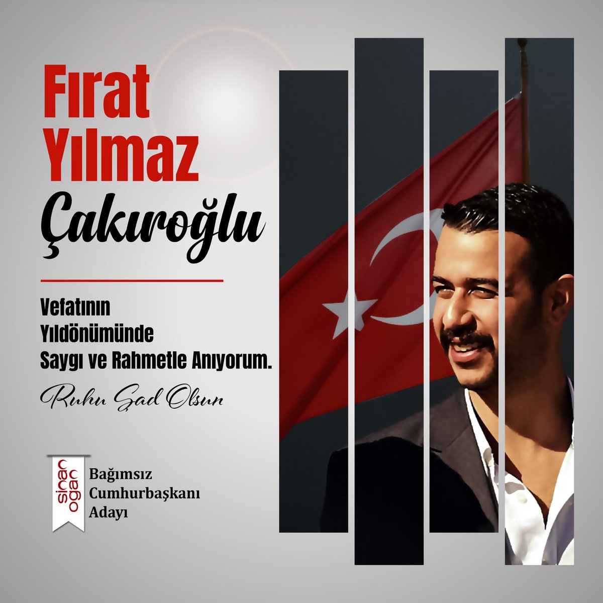 DrSinanOgan's tweet photo. Bugün Fıratımızın şehadetinin yıl dönümü...

Unutmadık! 
Ne seni,
Ne pusuda bekleyen kahpeleri,
Ne de senden gibi görünenleri…

Ne Sinan’lar, ne de Fırat'lar şehit olmasın! 
#FıratYılmazÇakıroğlu https://t.co/99FTWWkz8a