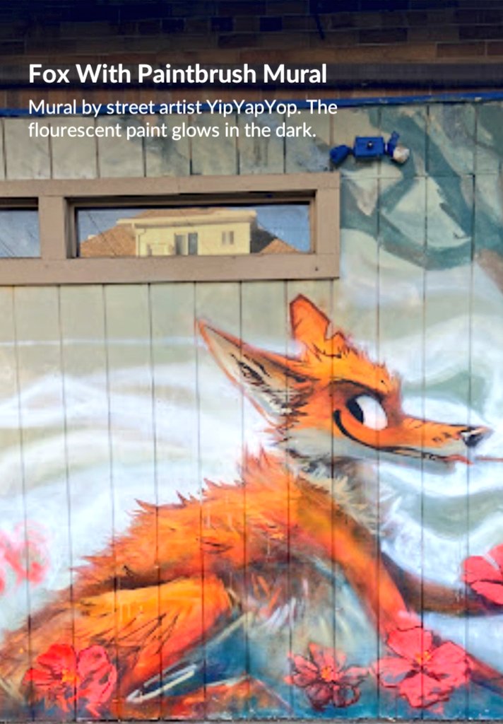 FryskePokemon's tweet photo. Fox Paintbrush Mural 🦊🖍 Denver, Colorado, USA 🇺🇸 #PokemonGO #graffitiart #YipYapYop https://t.co/3bt3jzBjCC