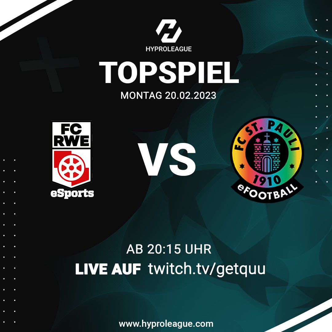 getquu's tweet photo. Topspieltag in der HPL! 

Kann RWE zu Hause den FC St. Pauli besiegen? Heute Abend erfahren wir mehr!

#fifa23 #esport #gaming #fifa #proclubs #fussball https://t.co/hb7aBswgPF