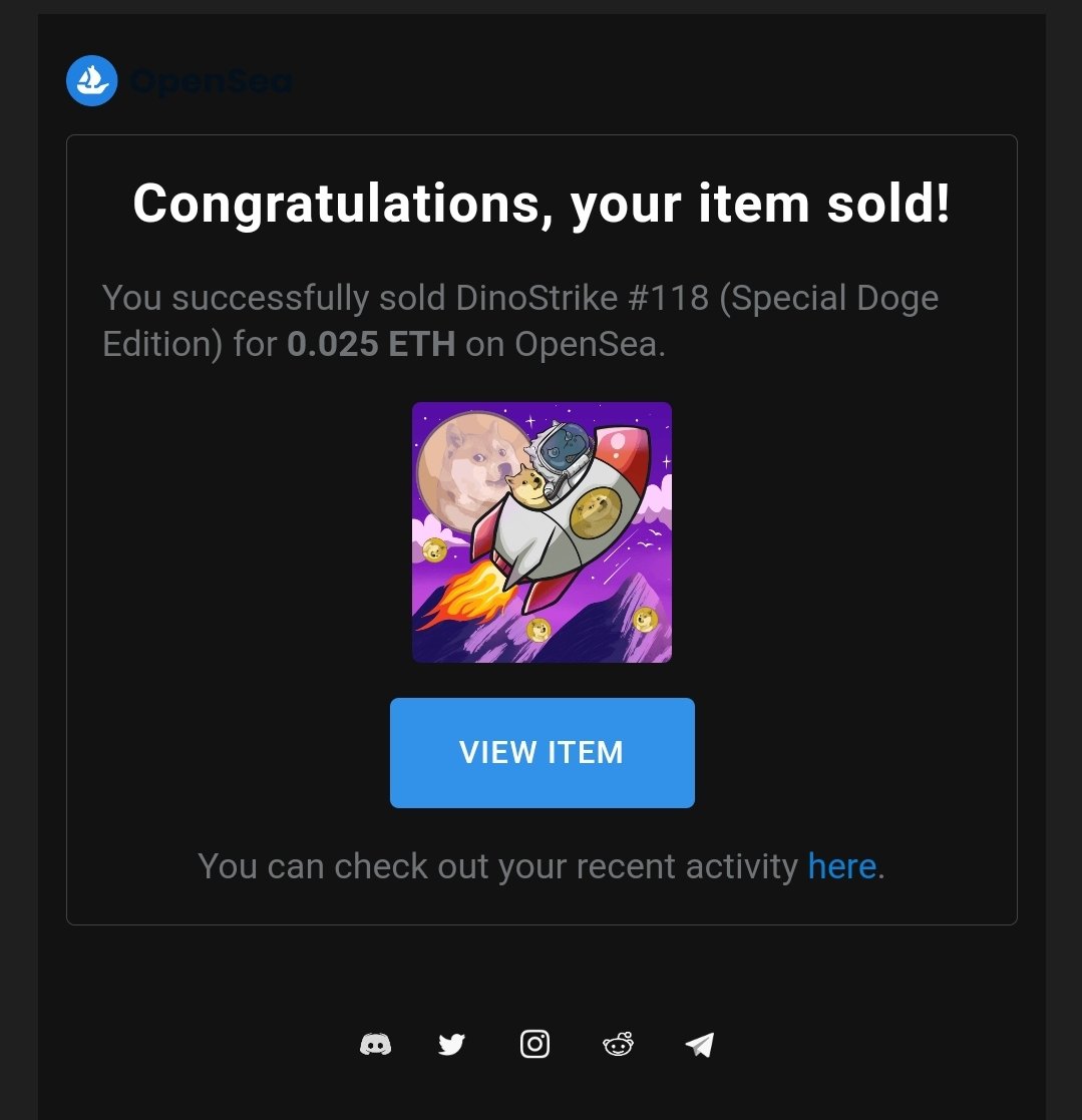 Thank you for collecting Dino X Doge to the moon. Let's goo 🚀

Don't forget to follow <a href="/StielHugh/">HughStiel/RoyalFrenchmenHotel Bar Gallery & Events</a>  
Thanks for your support 🥰

#NFT #NFTs #nftart #nftcollectors #Dogecoin #DogelonMars #DogeNFT
