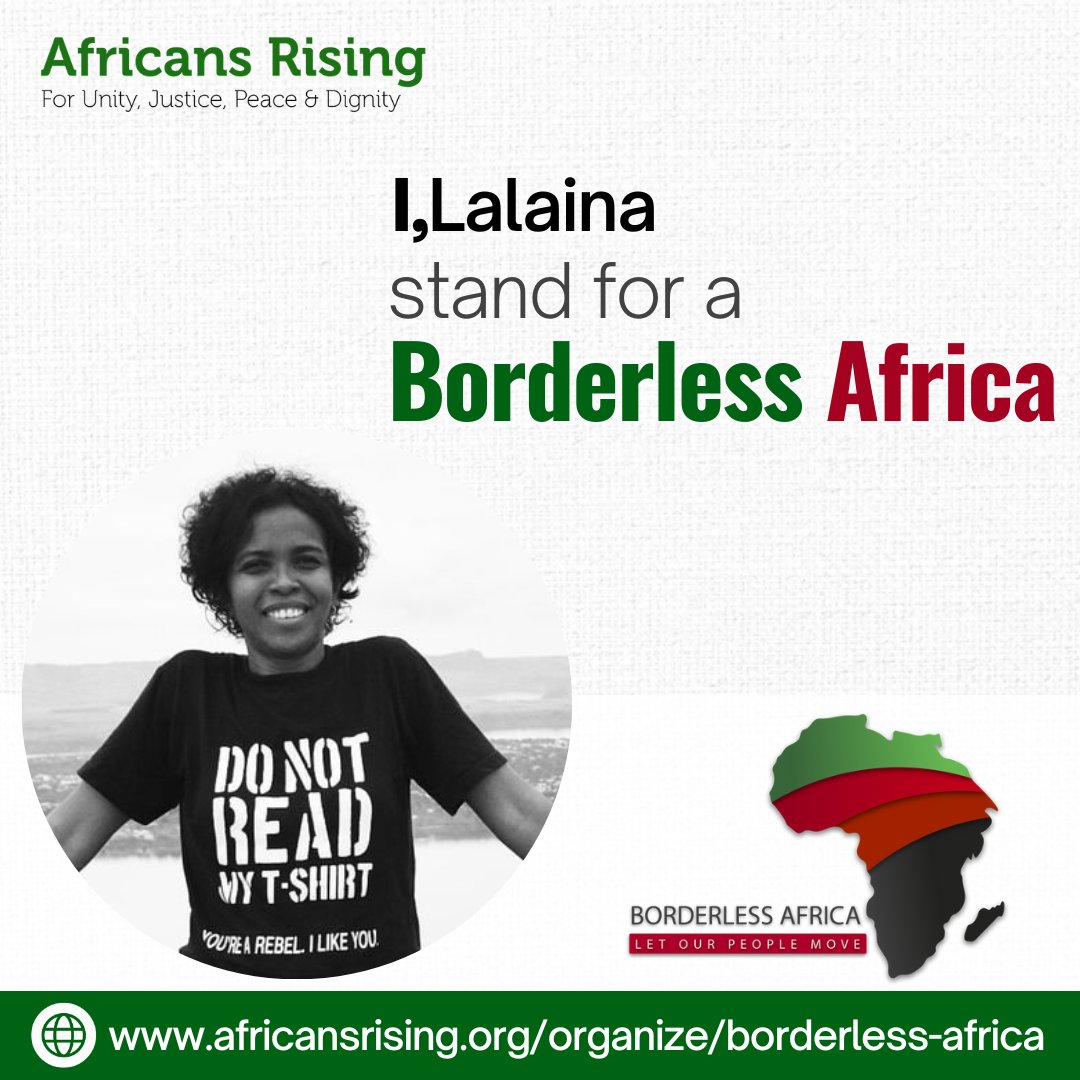 Free movement will empower us in culture and development. Click to edit to your liking for #BorderlessAfrica.
Individual: bit.ly/3I4KIVJ. 
Group: bit.ly/3k29ZI9. 
#AfricansRising