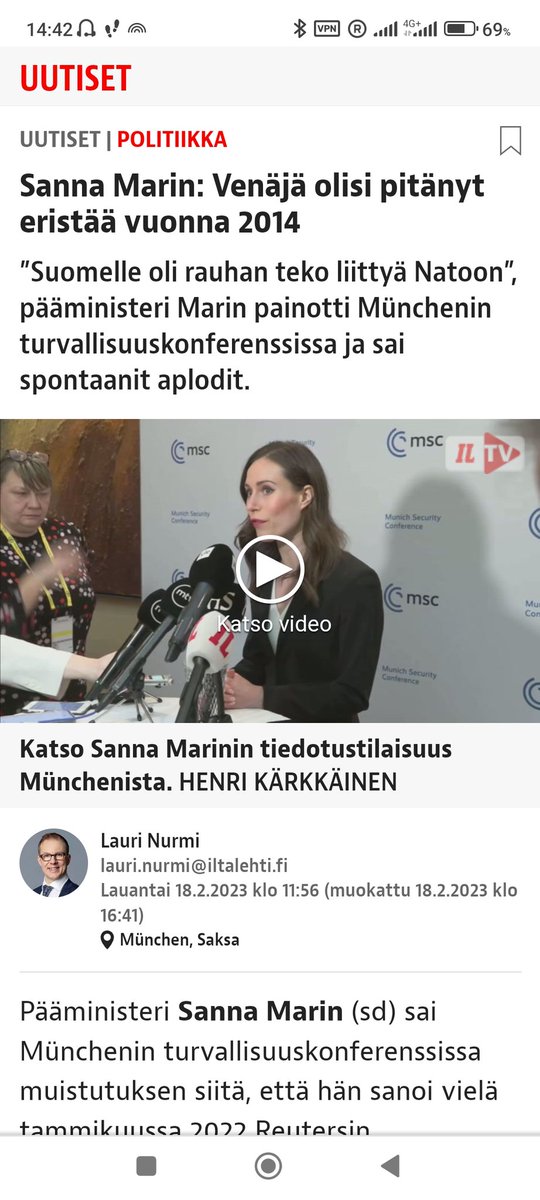 Tuli toisaalla vastaan, että rakastettu pääministerimme @MarinSanna ollut Münchenissa kiireinen, on ollut palaveria länsi johtajien kanssa peräperää, aiheena tietty Ukraina jonka rinnalla kuulema sodimme, koska sillä rauha.
Mutta miksi palaveri kahden kesken Bill Gatesin kanssa?