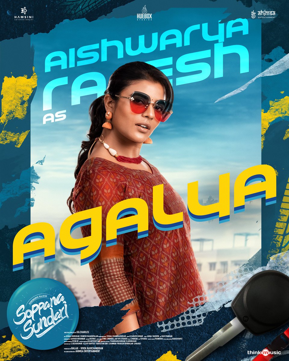Hamsinient's tweet photo. 🌟 Meet Agalya, played by #aishwaryarajesh  in #SoppanaSundari - a simple, but highly unpredictable girl who dreams of seeing her sister happily married and overcoming financial struggles 💍💰 

@aishu_dil @SGCharles2 @HueboxStudios  @ahimsafilms https://t.co/E9U1oZjB6a