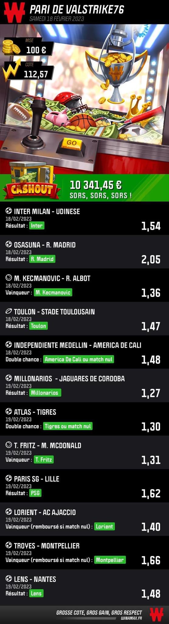 ValPec on Twitter "à l'image de ce LF 15 qui paye 49€ pour le 14/14 il