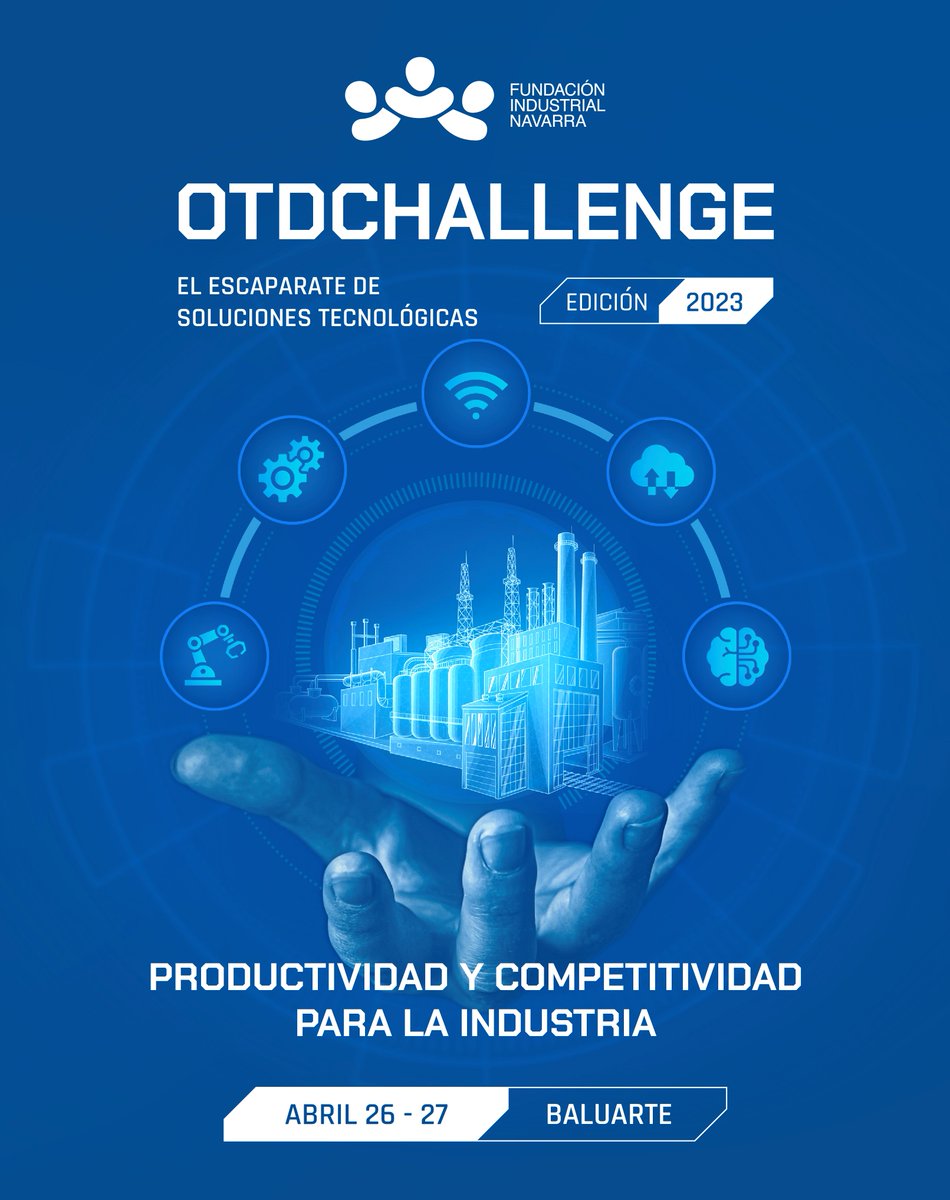 FundacionFIN's tweet photo. Ya no podíamos esperar más para contarlo 😏

¡𝗩𝘂𝗲𝗹𝘃𝗲 #OTDChallenge2023!

¿𝗖𝘂𝗮́𝗻𝗱𝗼? -> 26 y 27 de abril
¿𝗗𝗼́𝗻𝗱𝗲? -> @baluarte

Y sí, tu empresa puede formar parte del evento.

+INFO: https://t.co/QzeHcelnwK

@caixabank @elektragroup @SKFgroup 
@euskaltel https://t.co/L1AeW6XJTD