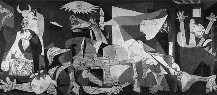 2. Dünya Savaşı sırasında Nazi işgali altındaki Paris’te yaşayan Picasso, Gestapo tarafından sorgulanmış. Söylentiye göre bir Nazi subayı, ressamın evinde Guernica’nın fotoğrafını görünce, “
-Bunu siz mi yaptınız?” diye sorar ve Picasso’dan,
-Hayır, siz yaptınız” cevabını alır.