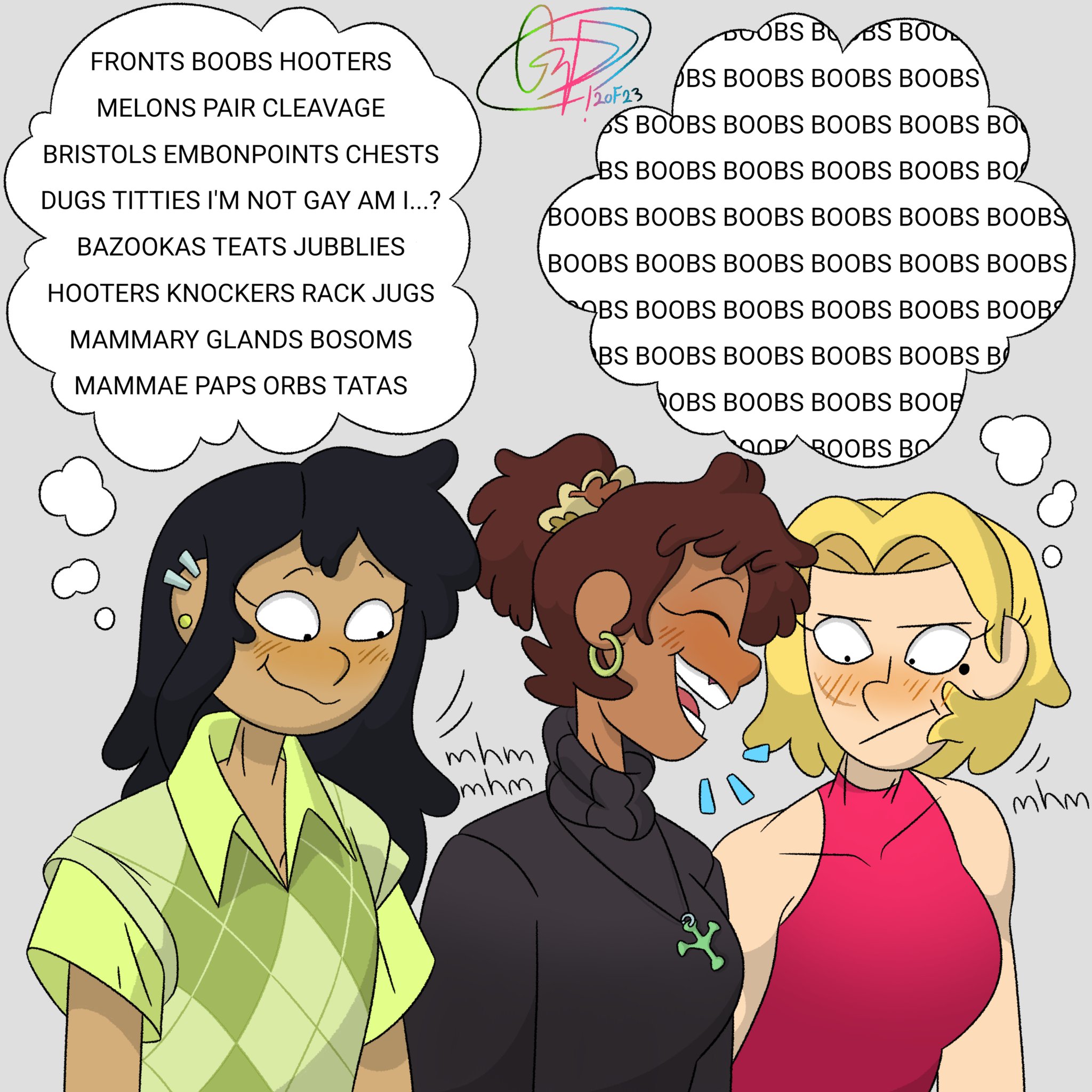 Red on X: There are TOO MANY synonyms for boobs #amphibia #Sashannarcy  #AnneBoonchuy #MarcyWu #SashaWaybright  / X