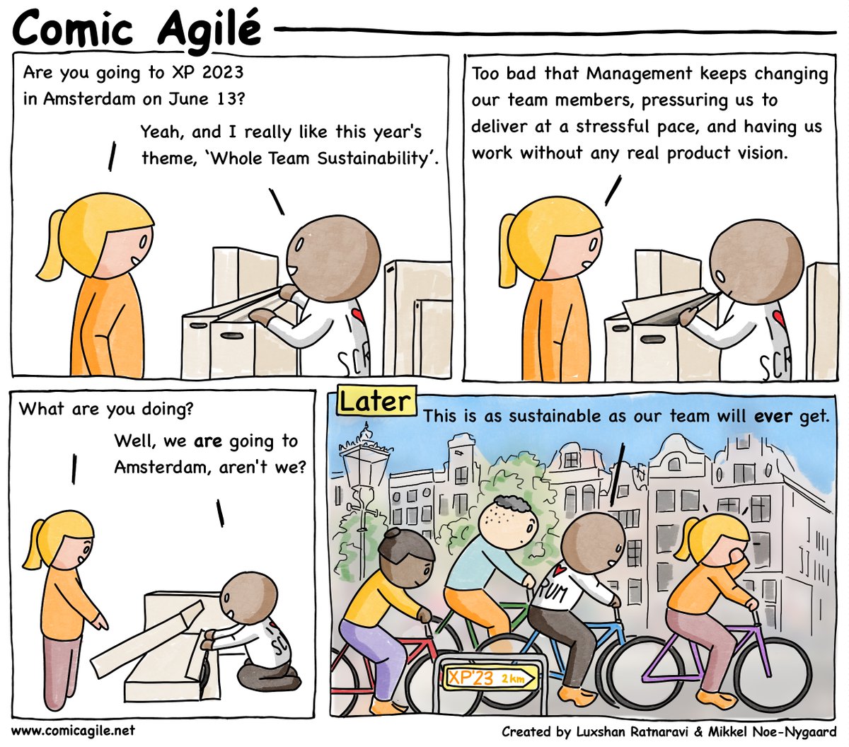 🎉 Registration is now open for #XP2023 Amsterdam, June 13-16 🎉 Get your early bird tickets here: agilealliance.org/xp2023/ with <a href="/AgileAlliance/">Agile Alliance</a> <a href="/luxshan/">L</a> #sustainability #agile