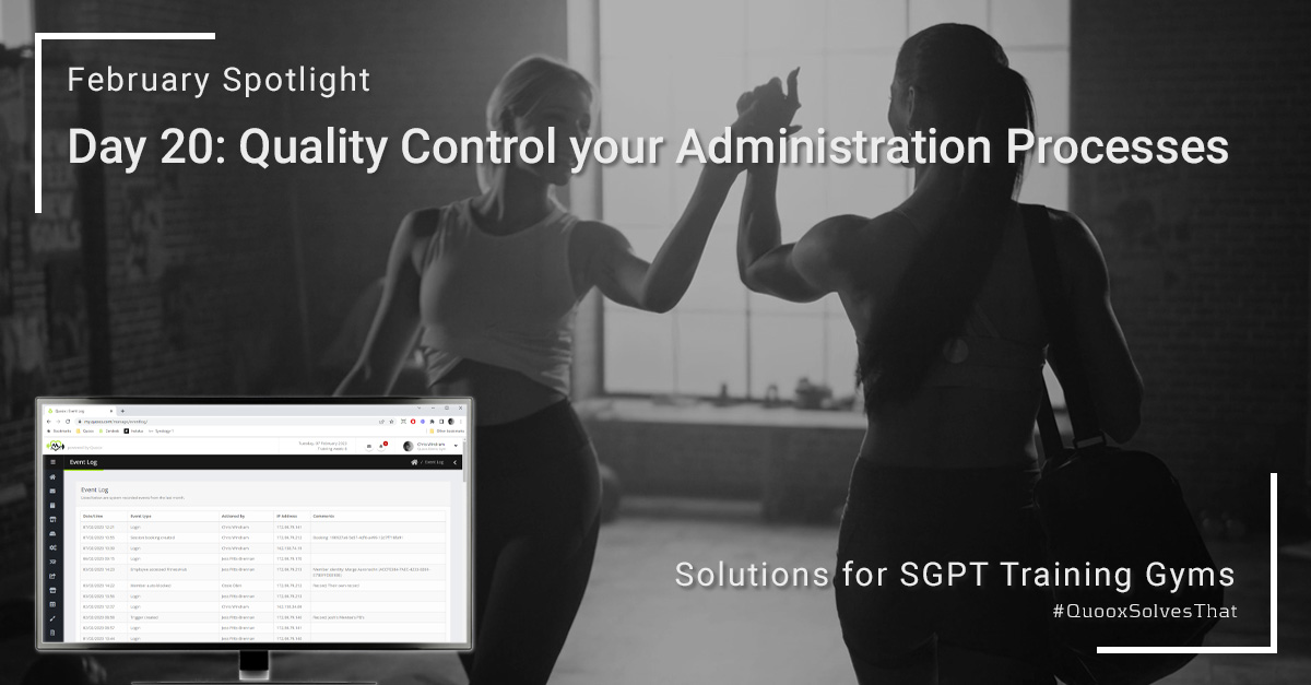 QuooxGMS's tweet photo. Day 20. The audit and tracking functions within Quoox Ultimate help eliminate the mystery of your system administration. All key actions are recorded, including details of the account, the date/time, and the computer upon which the action was taken. #QuooxSolvesThat https://t.co/43AnM9zoQS