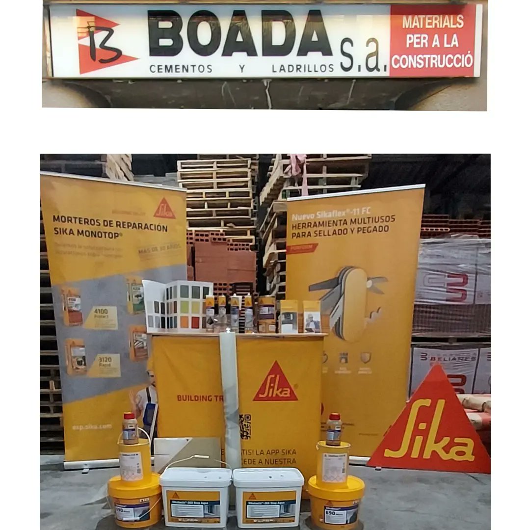 SikaSoluciones's tweet photo. Buenos Dias! hoy estamos con nuestro amigos de Boada, realizando demostracion de nuestro microcemento listo al uso Sikadecor 690 Micro, también aplicaremos el Sikalastic 260 Stop Aqua, membrana impermeabilizante de aplicación liquida, @sikaspain
@boadacementosyladrillos https://t.co/wENP6Frb2K