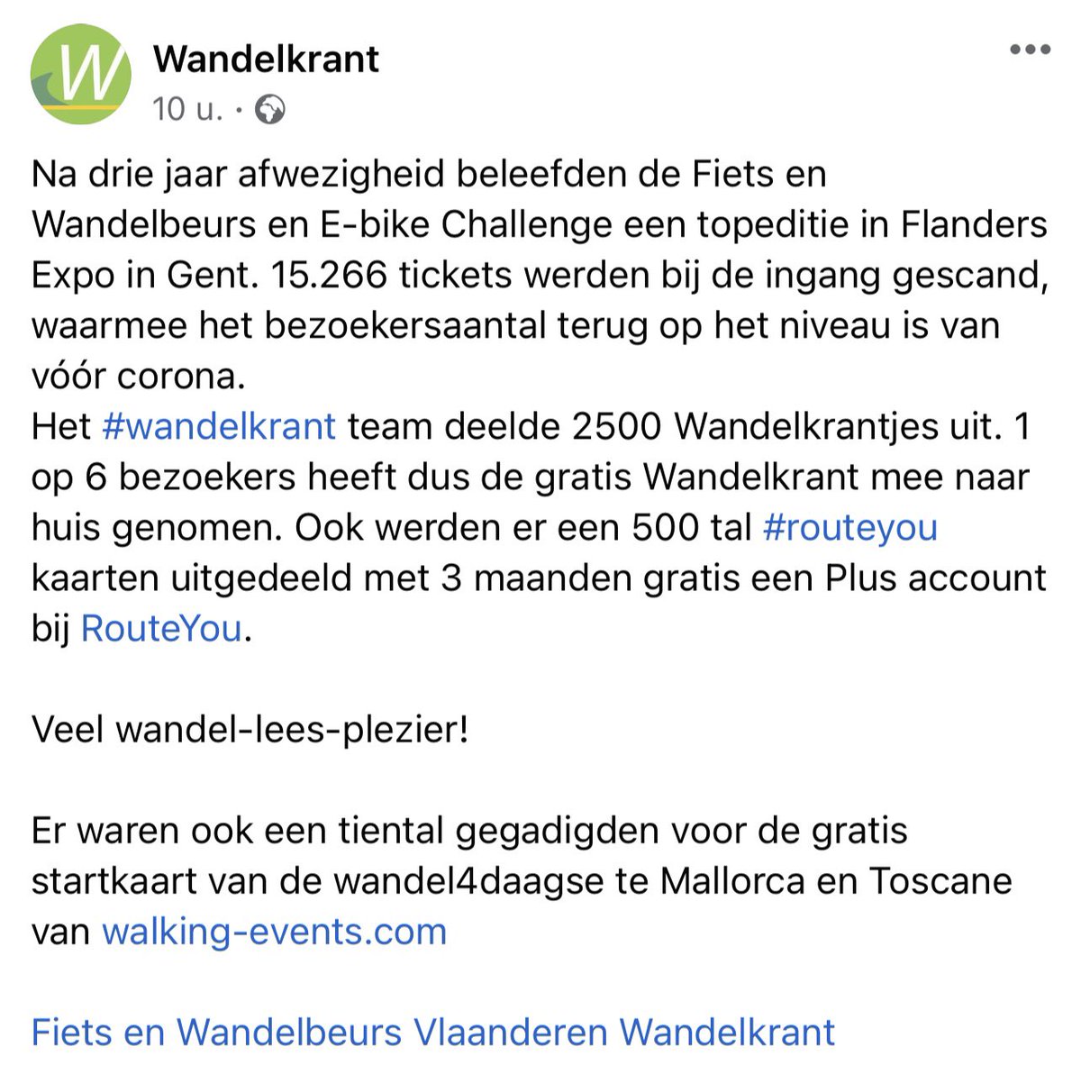 De Wandelkrant tweet media