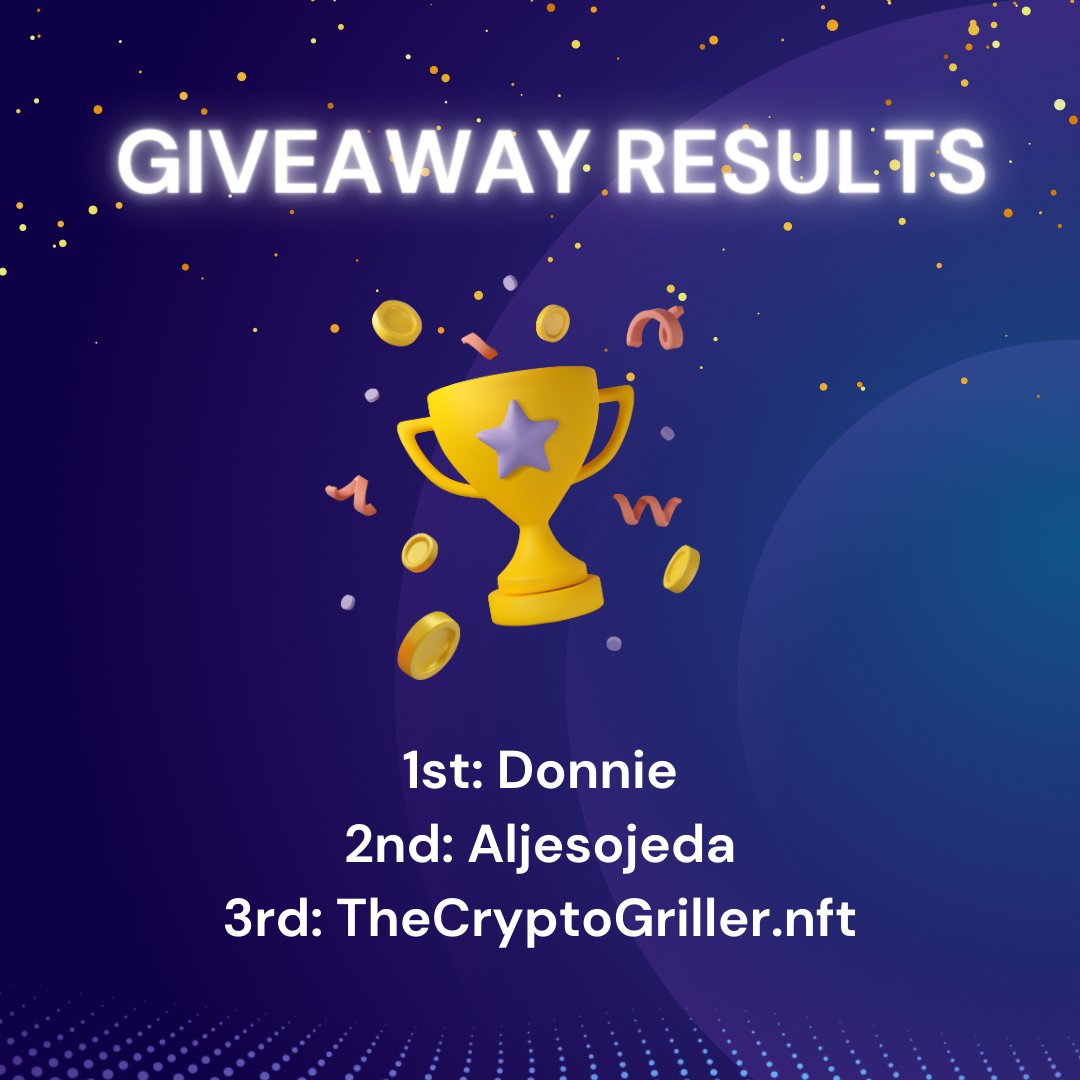 DComm_Official's tweet image. 🥳 Congrats to our #DCommBlockchain MainNet Launch contest winners! 🏆 
Claim your rewards here &amp;gt;&amp;gt;  bit.ly/3lTyqYI
Stay tuned for more updates! 🚀