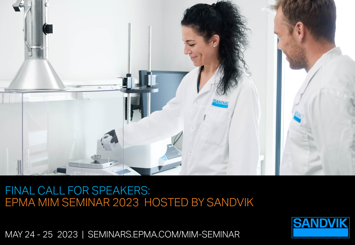 SandvikAdditive's tweet photo. Proud to announce we’ll be hosting the EPMA #MIM Seminar 2023, May 24-25! Taking place in scenic Högbo, the hybrid event offers two days of workshops and presentations. The call for speakers is still open: https://t.co/hn7kMy1LW5 #OspreyMetalPowder #AdditiveBySandvik https://t.co/qfifbzfVlh