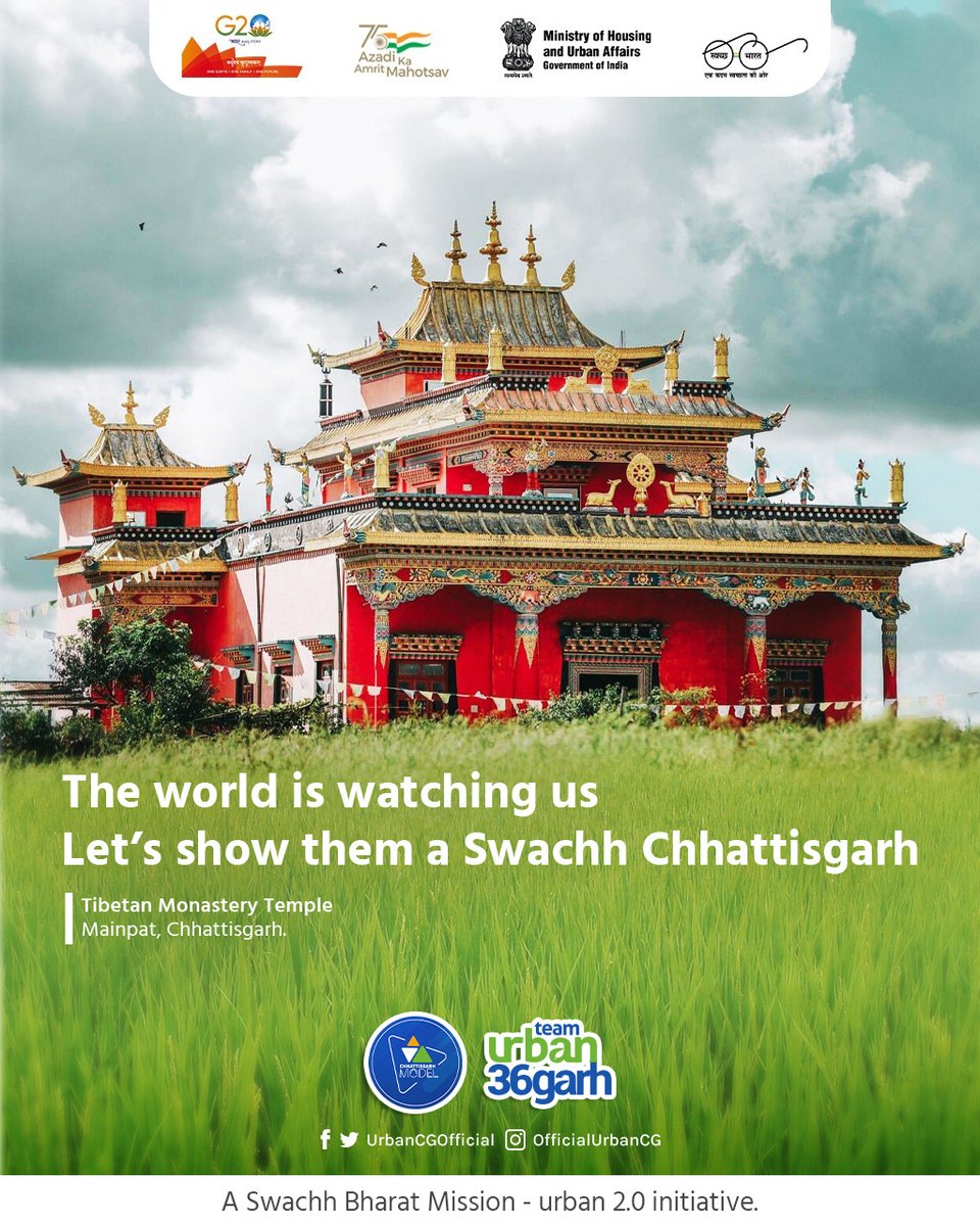 UrbanCGOfficial's tweet photo. The World is watching us. It is our utmost responsibility to show them a #SwachhChhattisgarh. Let's not litter our waste and dump it into the dustbins by #SegregatingWet and #DryWaste.
.
.
#JagruktaKeDoRang
#cleanchhattisgarh
#SwachhataJaariHai
@GoChhattisgarh
#urbanchhattisgarh https://t.co/tRee9H8irm