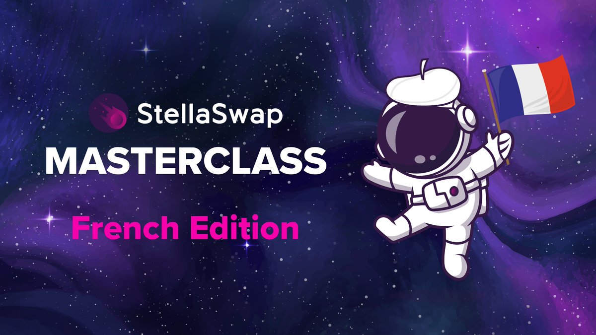 🇫🇷Bonjour! Exciting news for French community! We're organizing a StellaSwap Masterclass in French🚀

Interested in participating? Fill out the form below and you'll receive an email with more details 📝

➡️ forms.gle/hY5Ay3FgDwSKpa…

⬇Read here ⬇ 

medium.com/@stellaswap/93…
