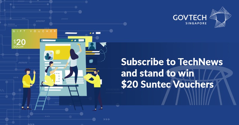 GovTechSG's tweet photo. #TECH Subscribe to TechNews and stand to win!

From now till 3 March, new subscribers will stand a chance to win $20 Suntec Vouchers! 50 winners will be selected by end of March and notified via email.

Terms and Conditions: https://t.co/ZzUdmlntPo

#GovTech #TechNews