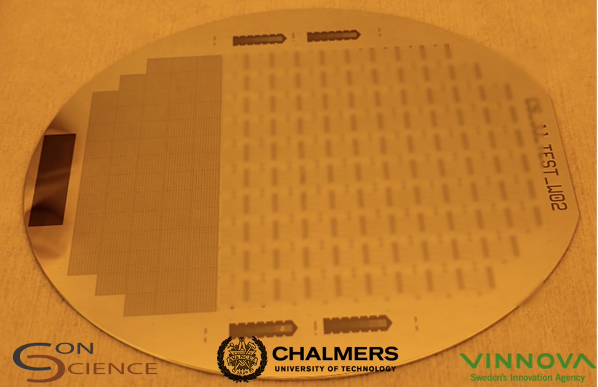 ConScience and @QTL_Chalmers are working on scaled qubit production to 4-inch wafer to facilitate commercial adoption of quantum technologies. Here we present our first successful 4-inch Qubit wafer (proprietary designs blurred). #QuantumComputing
