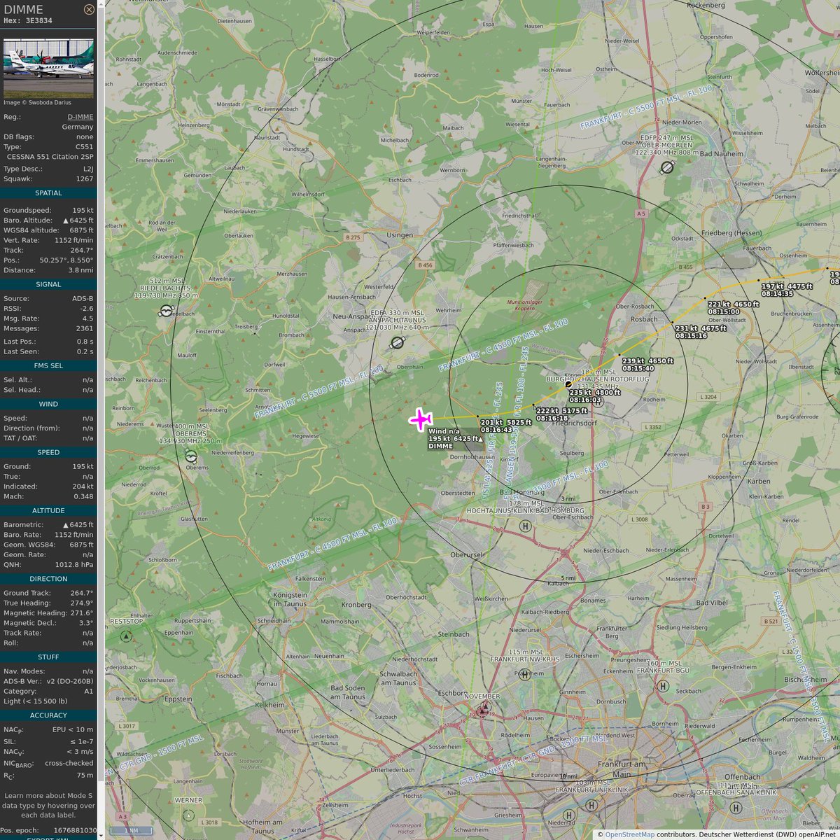 AKoeppern's tweet image. ICAO: #3E3834
Flt: #DIMME #BES-#DUS
First seen: 2023/02/20 09:15:38
Min Alt: 4650 ft MSL
Min Dist: 0.06 km

#planefence #adsb - docker:kx1t/planefence
globe.adsbexchange.com/?icao=3e3834