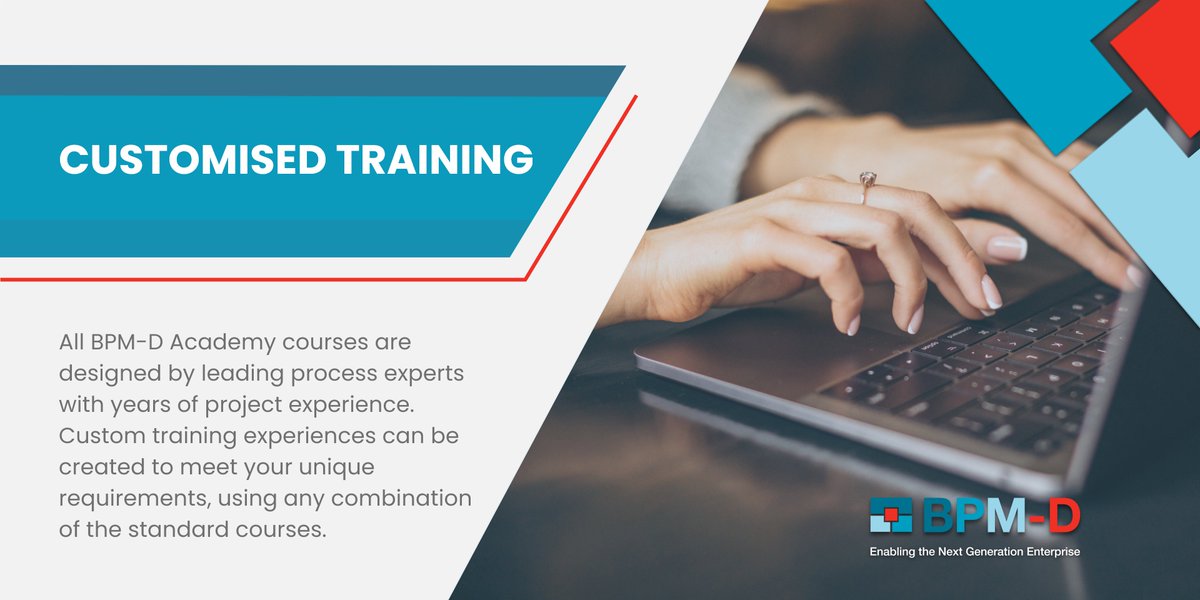 Register TODAY for any of our private #BPM #Courses and we will customise it to your project and team requirements and deliver it remotely!

bpm-d.com/academy/ 

#eLearning #bpm #BPM_D