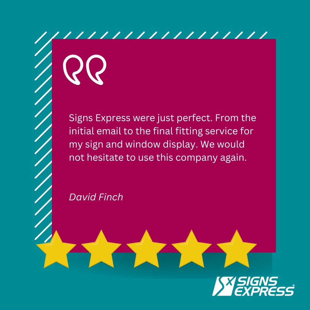 Undoubtedly one of the highlights of the job is hearing from our happy customers. ☺️
Are you looking for a trusted signage provider? Contact us today 📞✉️
  #signage #signsexpress #businessgraphics #businesssignage