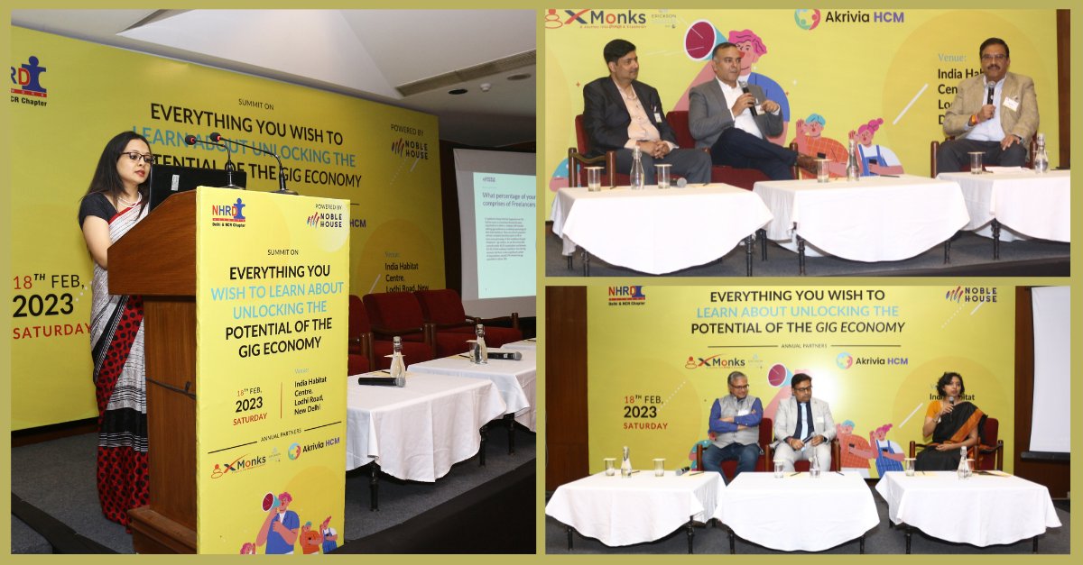 NobleHouseTalks's tweet photo. We teamed up with @NHRDN_NCR for a successful event on the Gig Economy. We also unveiled our highly anticipated 2023 White Paper. Thanks to all the speakers for their invaluable inputs, contributing to the success of the event &amp; leaving a lasting impact on all attendees. https://t.co/TqqyvaMpkJ
