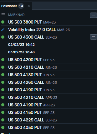 SparGeneralen's tweet photo. #optionsStraddle #optioner
Fortsätter att öka lite i "long vol"positionen. Ny straddle tagen i SP500 (de två längst ner).
Tror fortfarande att detta kommer vara det säkraste sättet att "longa vol" på nu när det är väldigt stökigt och märkliga rörelser på börsen.
#finanstwittwer https://t.co/5mYK8HPC5Q