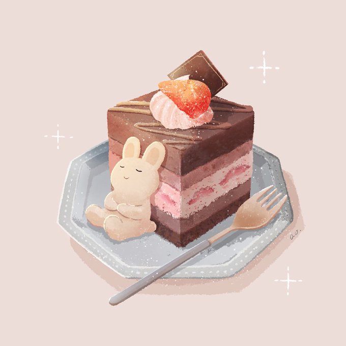 「closed eyes strawberry shortcake」 illustration images(Popular)