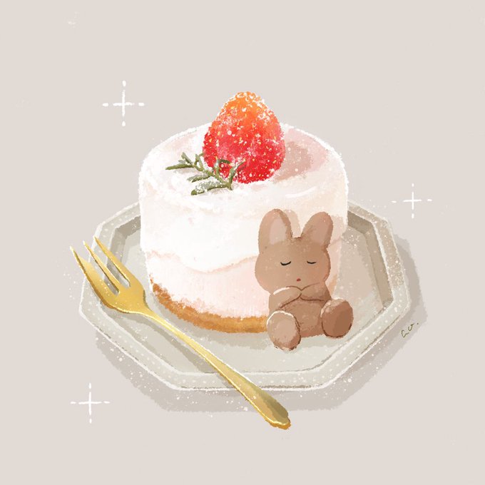 「closed eyes strawberry shortcake」 illustration images(Popular)