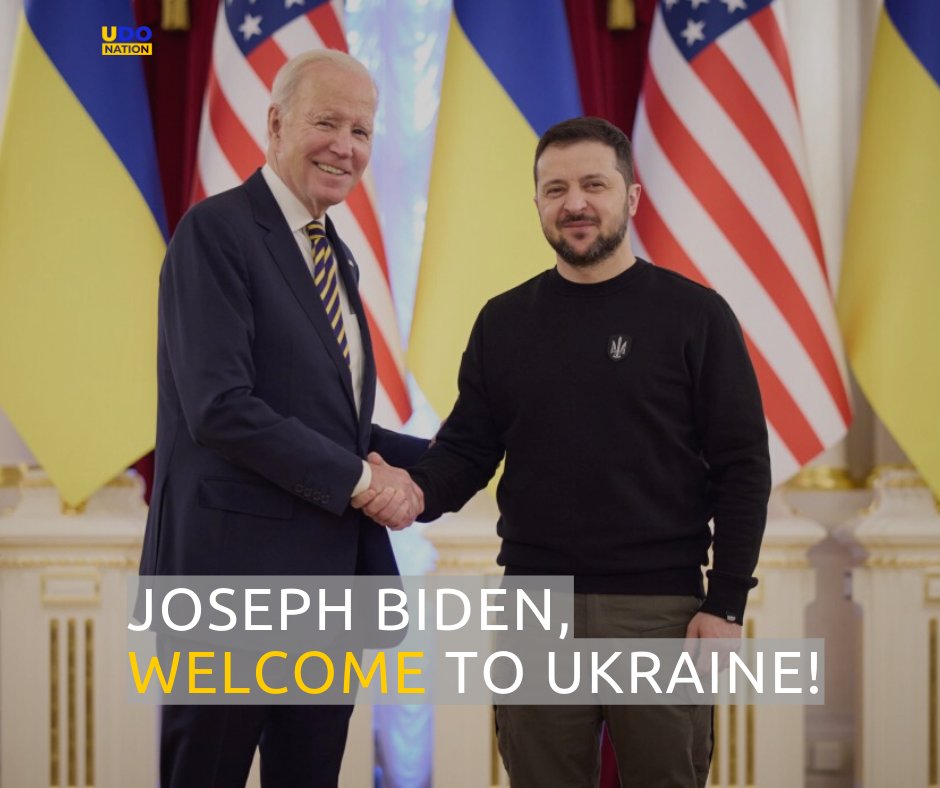 UDoNation_'s tweet photo. This is a historical moment. Joseph Biden came to Ukraine. It is essential for Ukraine to have such great support! We are grateful to all the American people for their support.
Photo: Volodymyr Zelenskyy
@potus @zelenskiy_official
#biden #zelensky #usa #ukraine #SupportUkraine https://t.co/tTQDOuIXs2