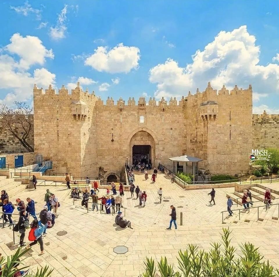 Bab Al-Amoud area, occupied Jerusalem. 🇵🇸