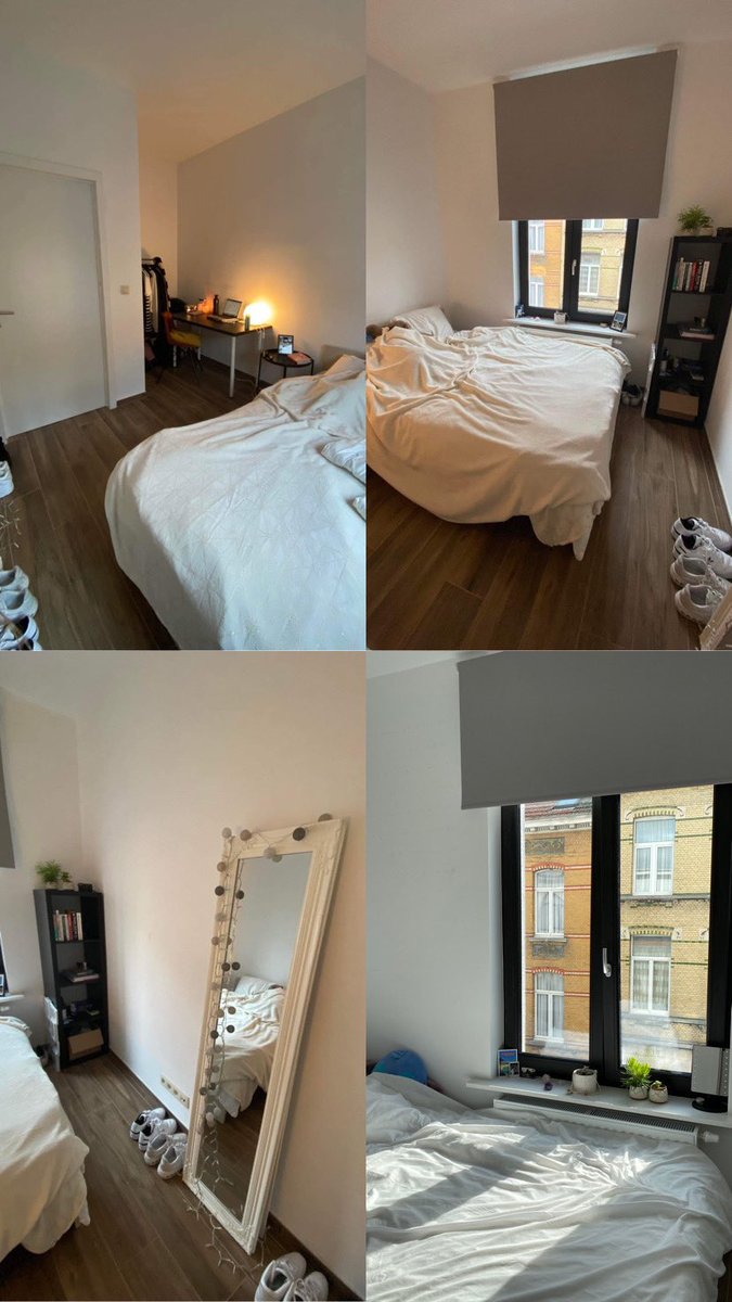 Hii! Ik zoek een roommate die wil co-housen met mij in dit cute appartementje regio Antwerpen-Zuid. Je zou een kamer aan zuidkant (met dus veel zonlicht) hebben, en deelt de living, keuken, badkamer en wc enkel met mij. Huur is 450 excl kosten. Share pls! Dm bij interesse 💞