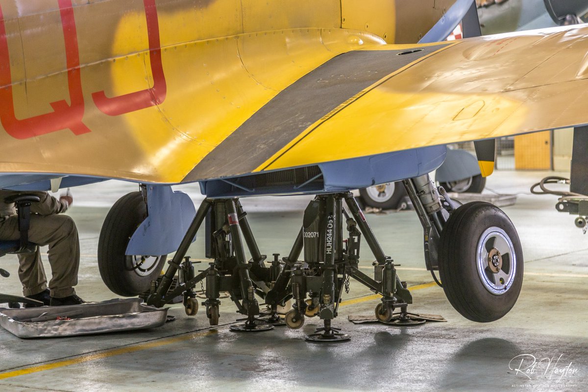 ShutterbugWGC's tweet photo. “Merlin Monday”
BBMF Supermarine Spitfire Mk. IX MK356 undergoing undercarriage tests during winter maintenance in 2020 just prior to the first COVID-19 lockdown…@SpitfireFilly @SocietySpitfire @RAFBBMF @RAF_Cosford #Spitfire #Warbirds #MK356 https://t.co/vMFQ9PFbom