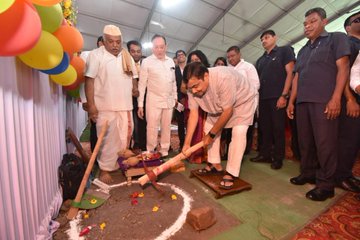 नागपुरात साकारणाऱ्या जगातील पहिल्या सर्वसमावेशी दिव्यांग उद्यानाची नितीन गडकरींच्या हस्ते पायाभरणी