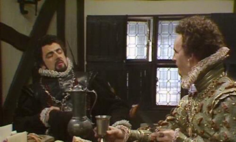 “It is said Percy, that civilised man seeks out good and intelligent company so that through learned discourse he may rise above the savage and closer to God.”
“Yes I've heard that.”
“Personally however, I like to start the day with a total dickhead to remind me I'm best.”