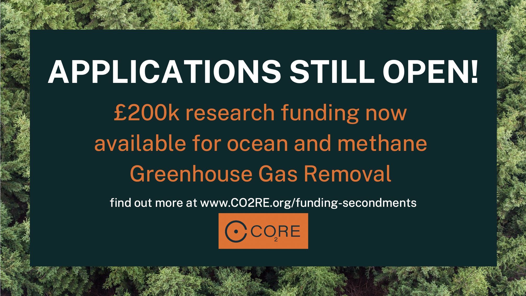 CO₂RE The Greenhouse Gas Removal Hub on Twitter "Last chance to