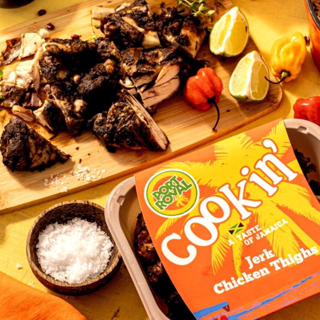 Put some Caribbean Sunshine into your February with our Delicious Jerk Chicken Thighs! best served with our equally delicious Rice &amp; Peas!! ⁠
⁠
Throw them on the grill for some extra crispy grill flava!! ⁠
⁠
Our chicken thighs are marinated in our spicy Jerk rub and then…