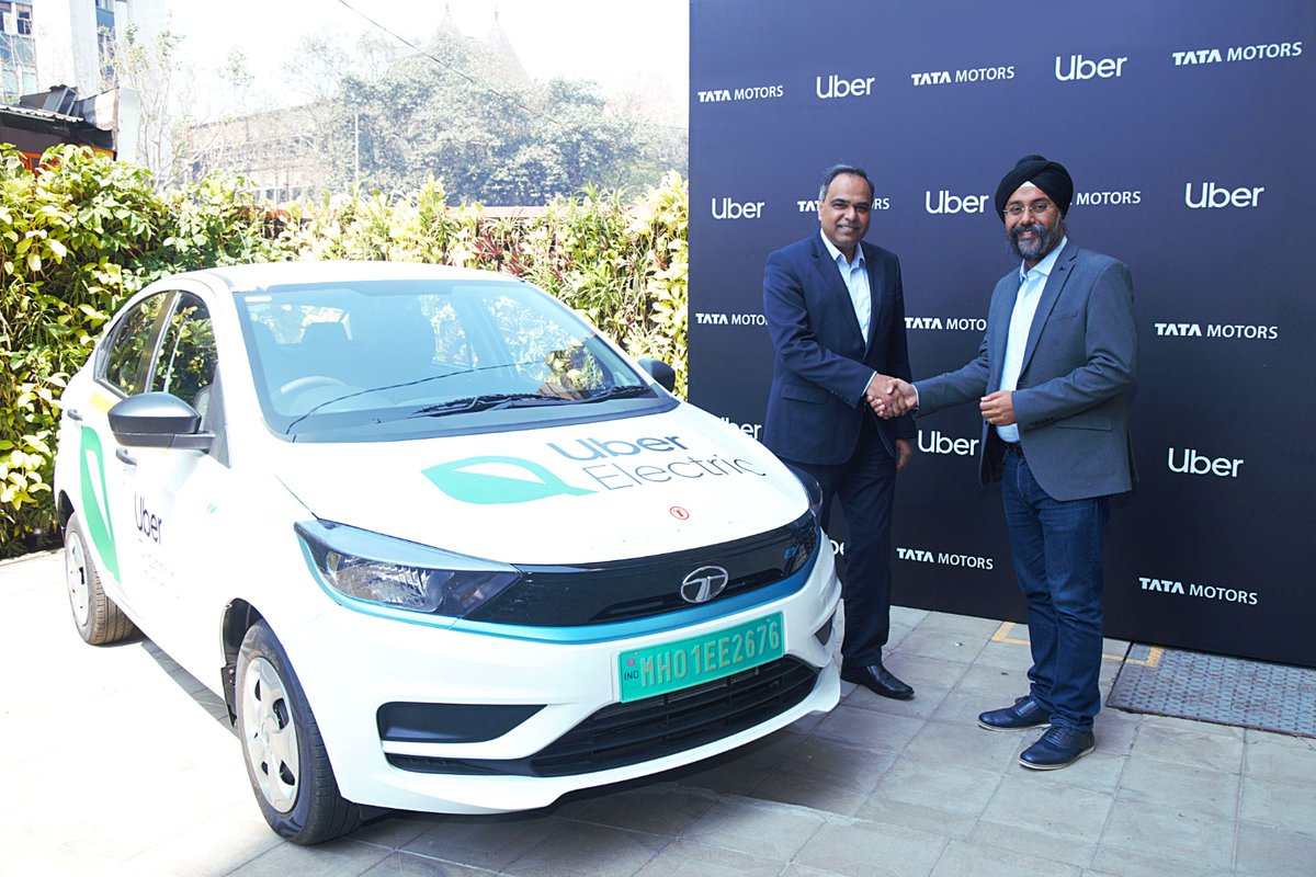 Tata Motors And Uber India signed an MoU for 25,000 XPRES-T EVs for Uber India’s premium category. @Tatamotorsev
.
.
.
.
.
.
.
.
.
#tatamotors #tataev #tataxpresst #tataelectriccar #tataev #xpress #uber #uberindia #uberelectric #electrictaxi #evtaxi