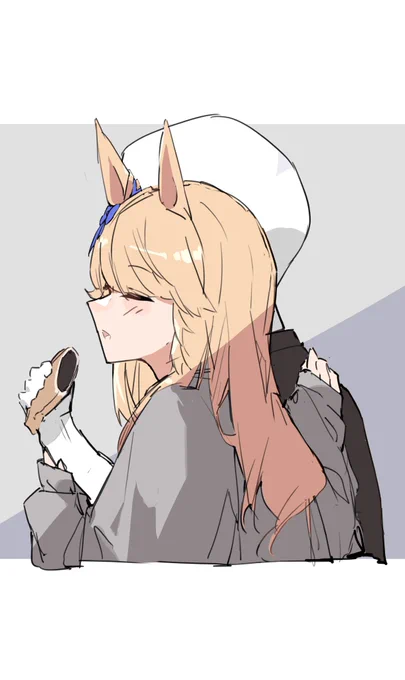 あーんしたりされたりシチーさん#ウマ娘 #ゴールドシチー 